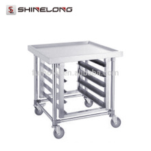 S061 Stainless Steel GN Pan Kitchen Trolley With Top Bench Racks